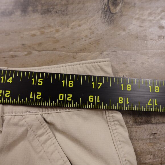 L.L. Bean Tropicwear Zip-Off Convertible Pants Women's Large Petite Beige Khaki - Picture 7 of 12